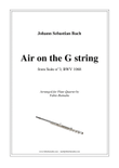 Air on the G string - for Flute Quartet or Flute Choir