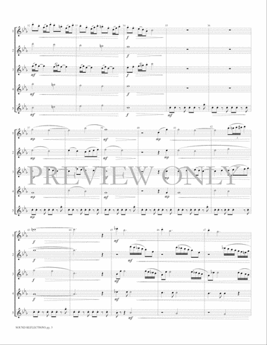 Sound Reflections Sound Reflections Small Ensemble scores gallery preview page 5