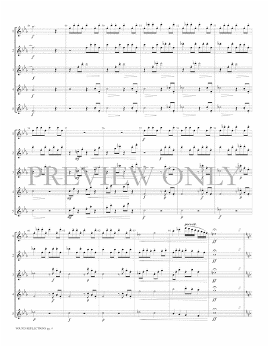Sound Reflections Sound Reflections Small Ensemble scores gallery preview page 6