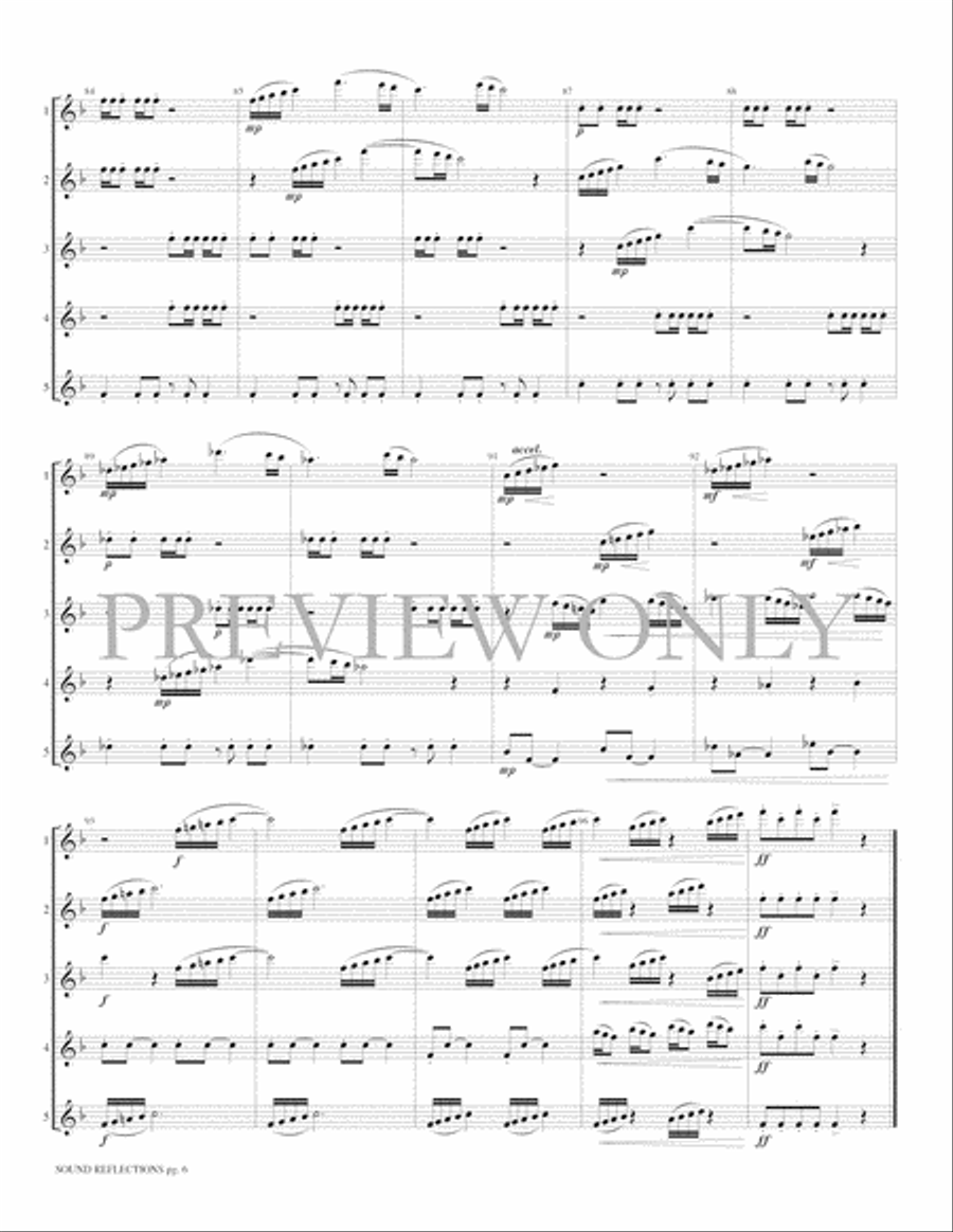 Sound Reflections Sound Reflections Small Ensemble scores gallery preview page 8