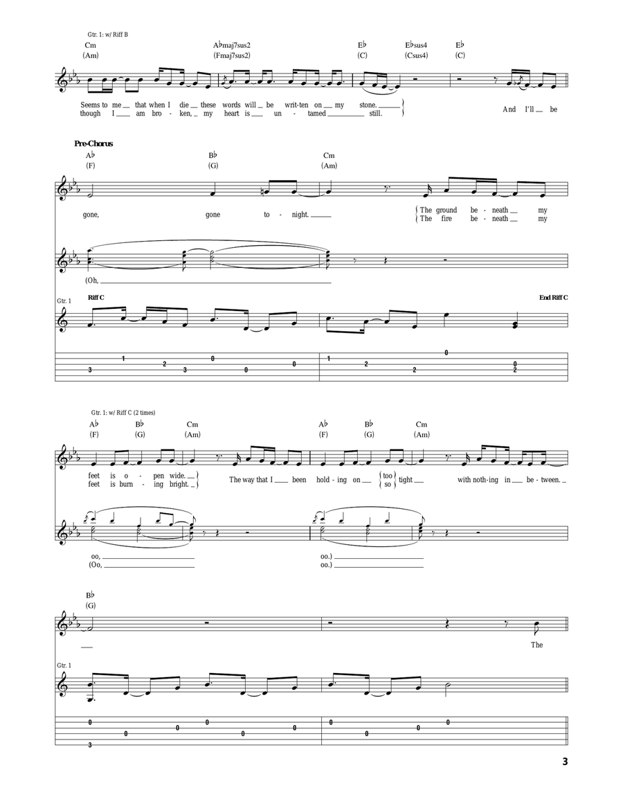 Story Of My Life Story Of My Life Acoustic Guitar scores gallery preview page 3