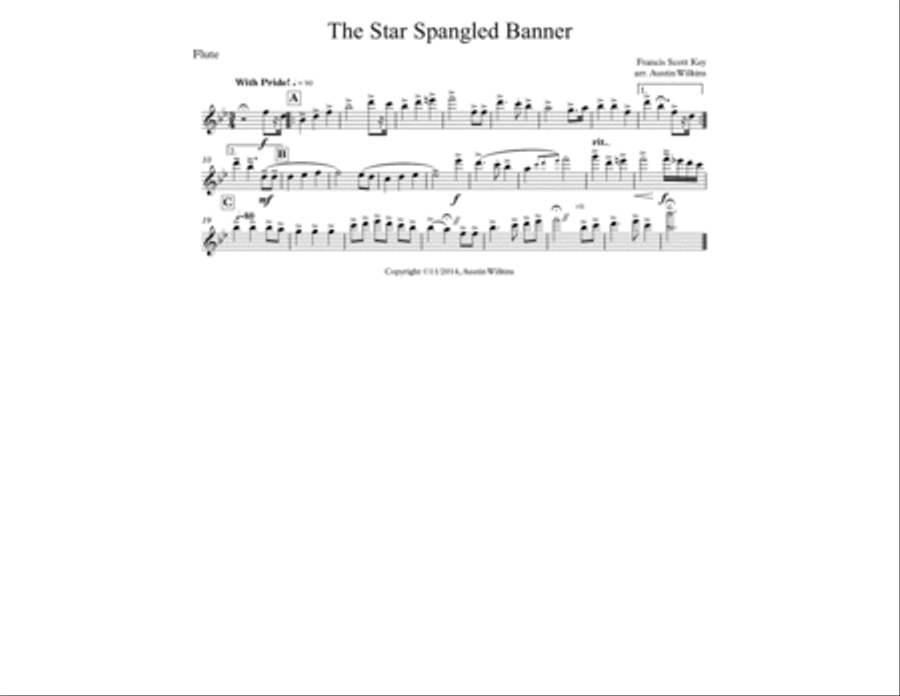 The Star Spangled Banner Marching Band scores gallery preview page 3