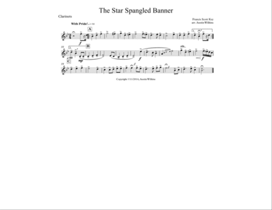 The Star Spangled Banner Marching Band scores gallery preview page 4