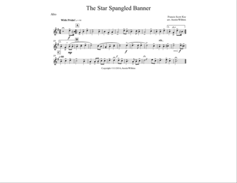 The Star Spangled Banner Marching Band scores gallery preview page 5