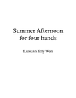 Summer Afternoon, Bossa Nova Piano Duet for 1 piano 4 hands.