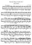 Dvorak Slavonic Dance, Op.46, No.3, for piano duet, PD883