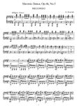 Dvorak Slavonic Dance, Op.46, No.5, for piano duet, PD885