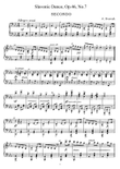 Dvorak Slavonic Dance, Op.46, No.7, for piano duet, PD887