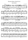 Dvorak Slavonic Dance, Op.46, No.8, for piano duet, PD888
