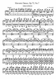 Dvorak Slavonic Dance, Op.72, No.7, for piano duet, PD897