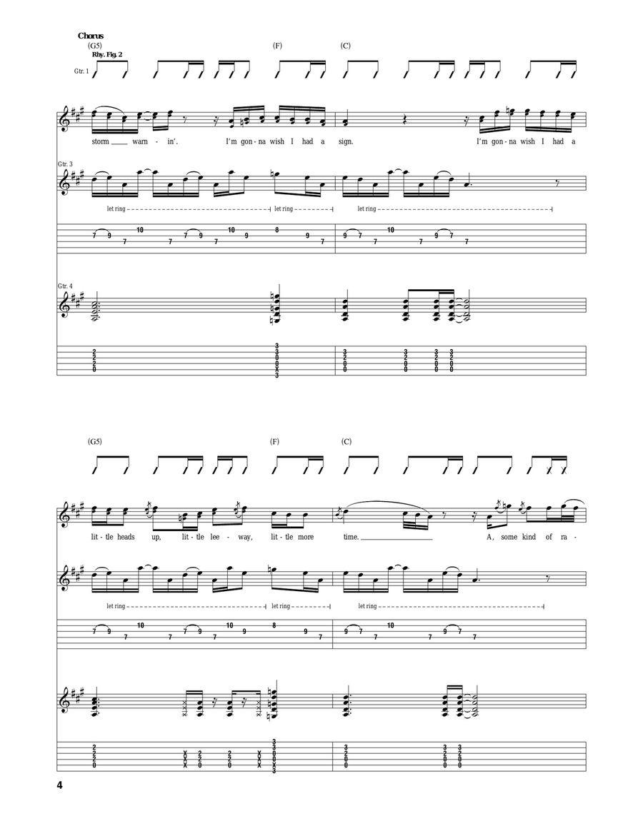 Storm Warning Storm Warning Acoustic Guitar scores gallery preview page 4