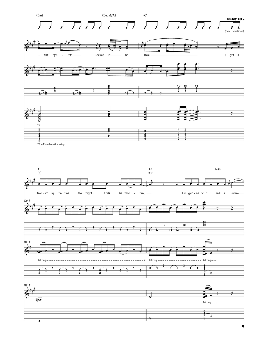 Storm Warning Storm Warning Acoustic Guitar scores gallery preview page 5