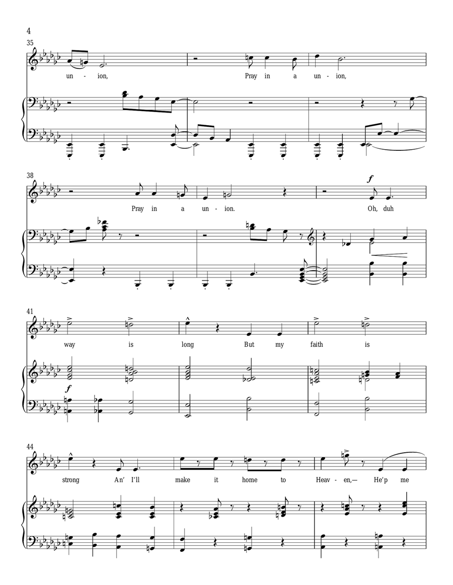 Le's Have a Union Le's Have a Union Piano, Vocal scores gallery preview page 4