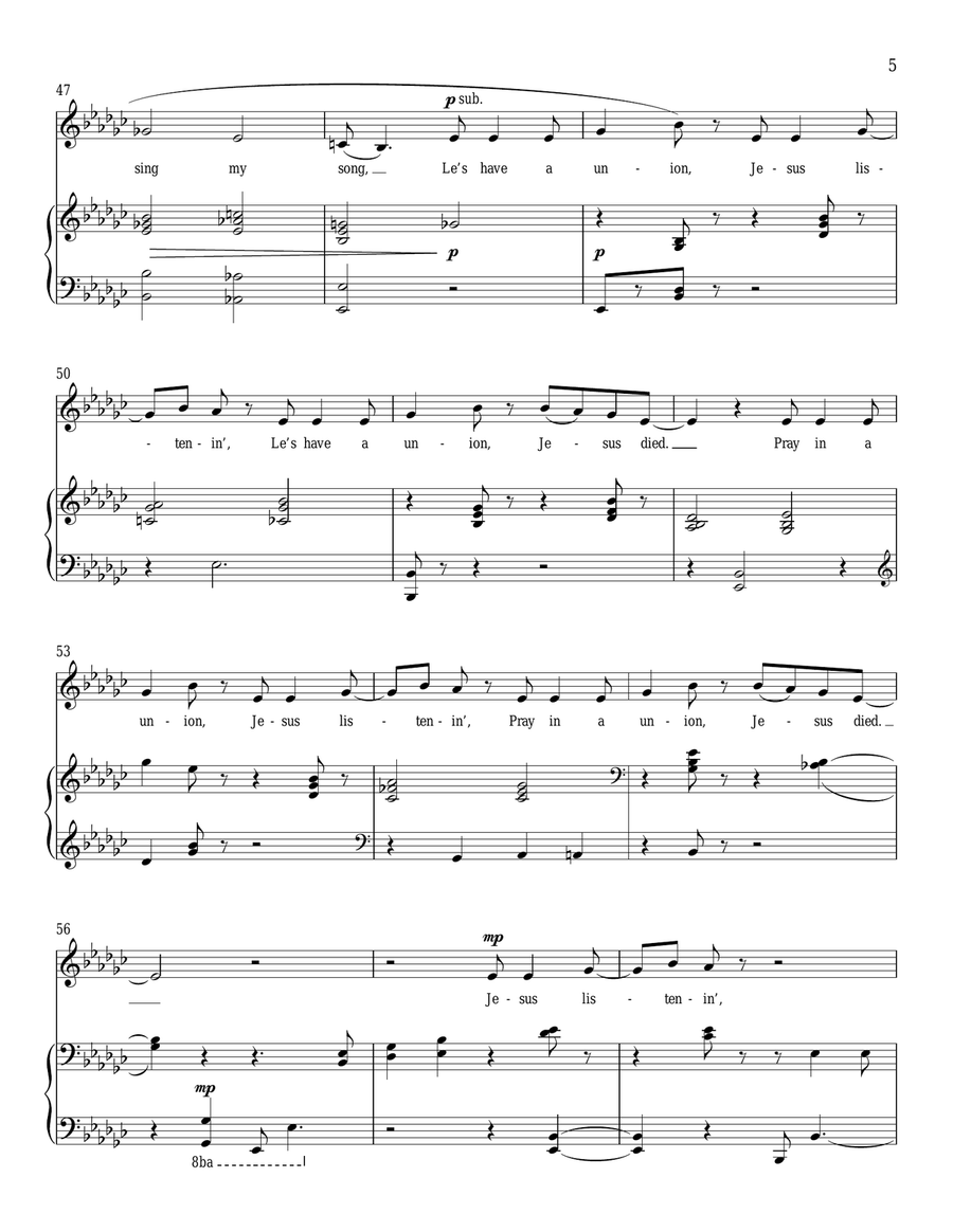 Le's Have a Union Le's Have a Union Piano, Vocal scores gallery preview page 5