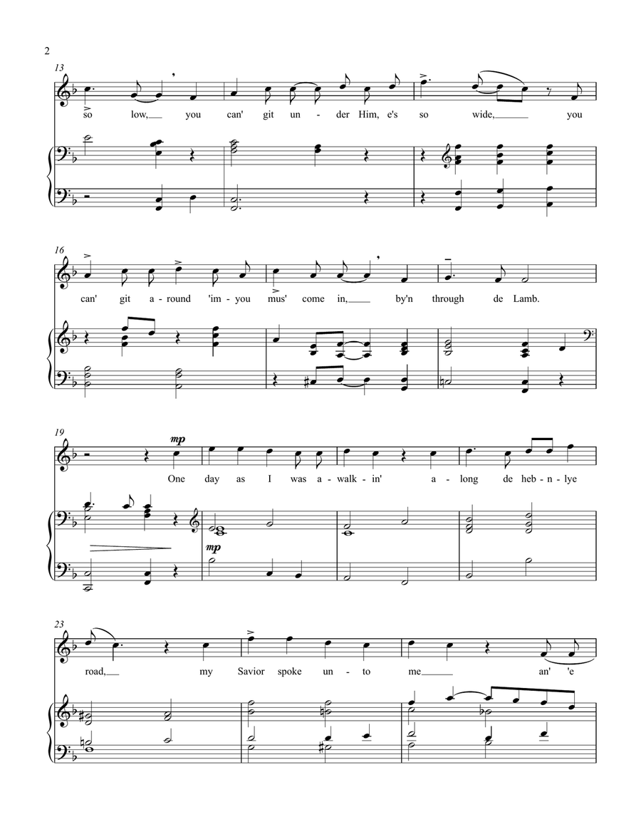 My God Is So High (F) My God Is So High (F) Piano, Vocal scores gallery preview page 2
