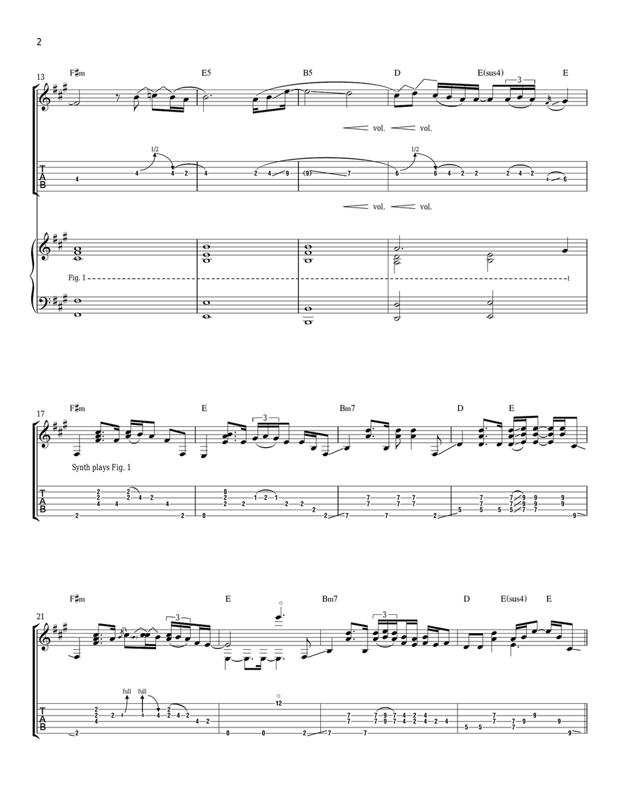 Aftermath Aftermath Acoustic Guitar scores gallery preview page 2
