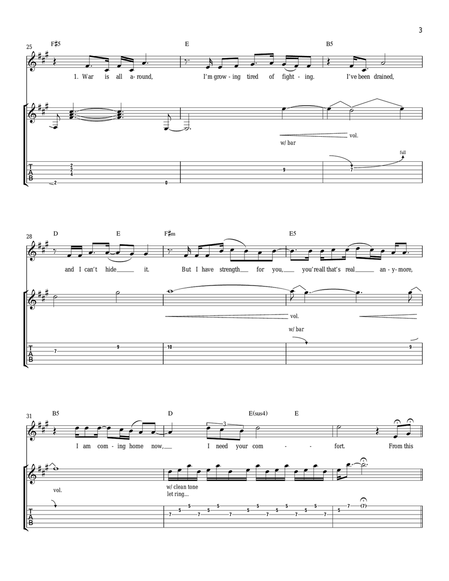 Aftermath Aftermath Acoustic Guitar scores gallery preview page 3
