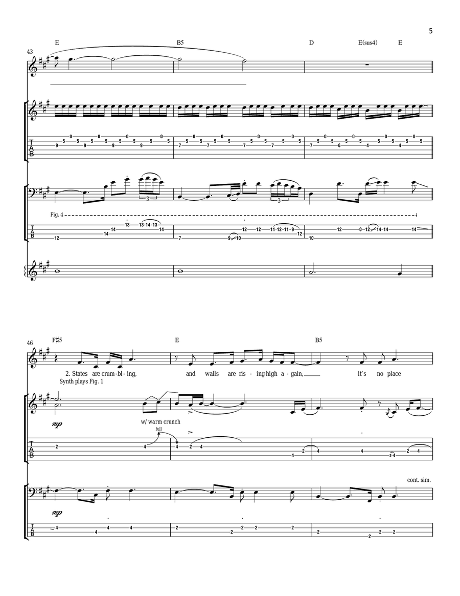 Aftermath Aftermath Acoustic Guitar scores gallery preview page 5