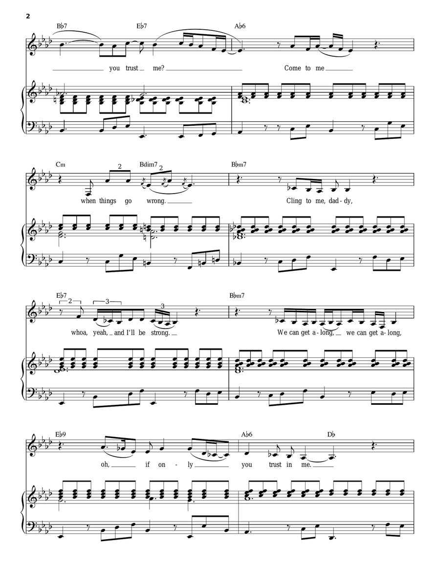 Trust In Me Trust In Me Voice scores gallery preview page 2