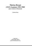 Thérèse Brenet: (5523) Luminet 1991 PH8 for concert band, bass clarinet part