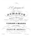L'espagnole for Violin and Harp (or Piano)