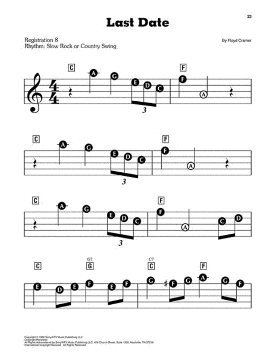 Great Instrumentals Electronic Keyboard scores gallery preview page 4