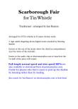 Scarborough Fair for Tin Whistle with Chords