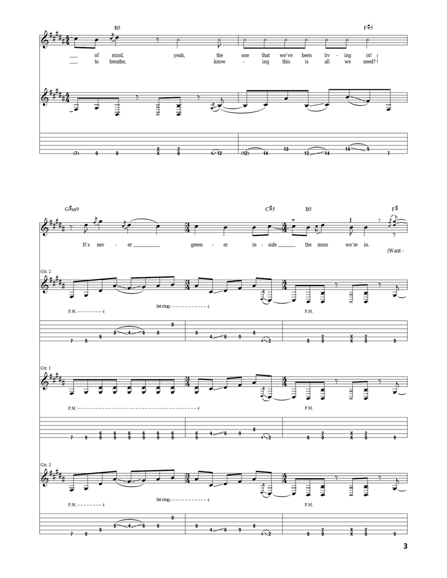 Alpha Alpha Acoustic Guitar scores gallery preview page 3