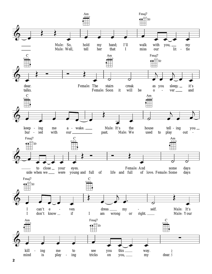 Little Talks Little Talks Ukulele scores gallery preview page 2