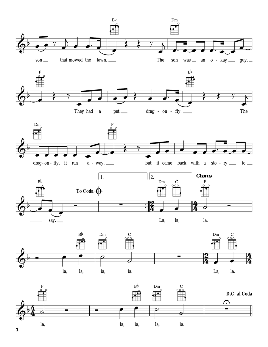 Dirty Paws Dirty Paws Ukulele scores gallery preview page 2
