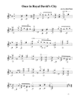 Once in Royal David's City for solo classical guitar