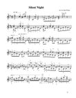 Silent Night for solo classical guitar