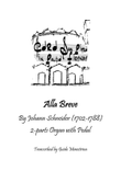 Johann Schneider - Alla Breve per organo 2 tastiere e pedale