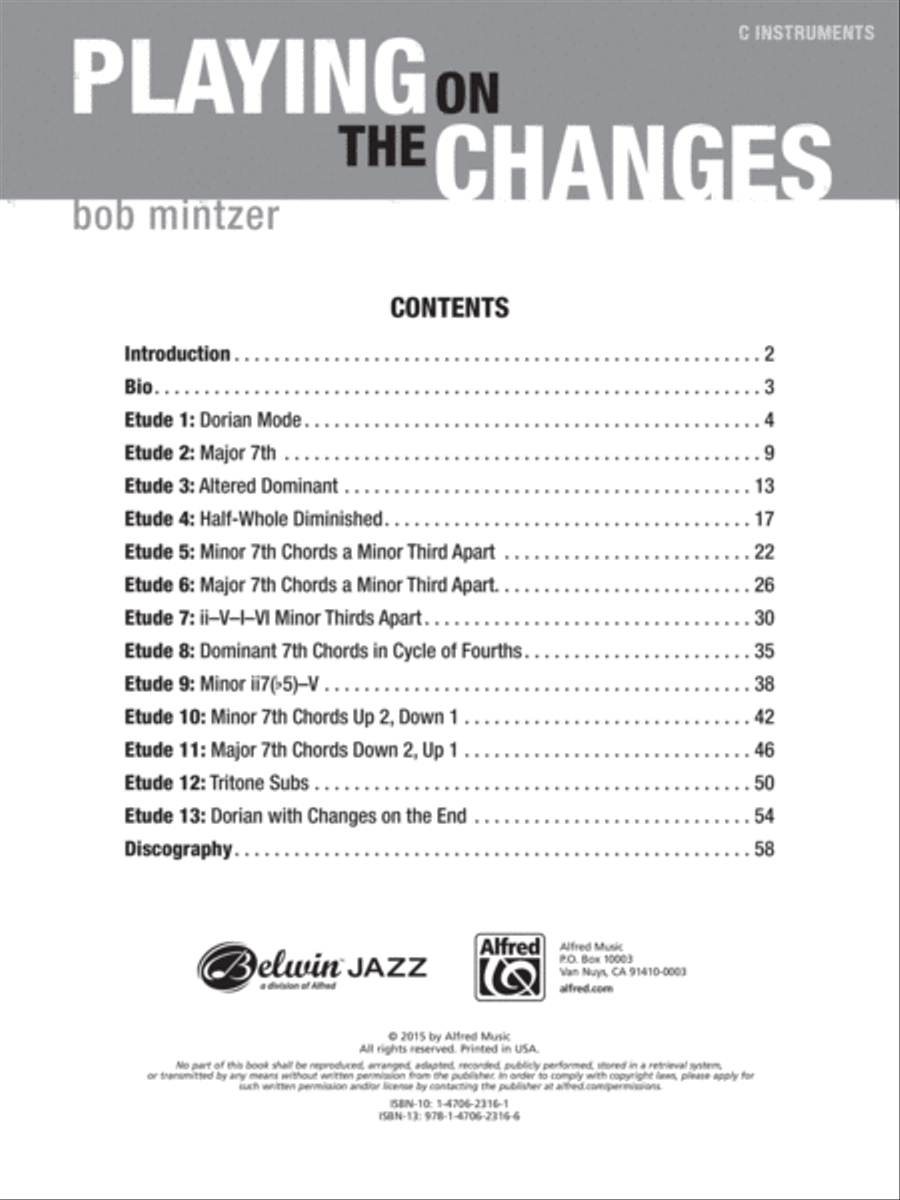 Playing on the Changes C Instrument scores gallery preview page 2