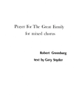 Prayer for the Great Family for mixed chorus