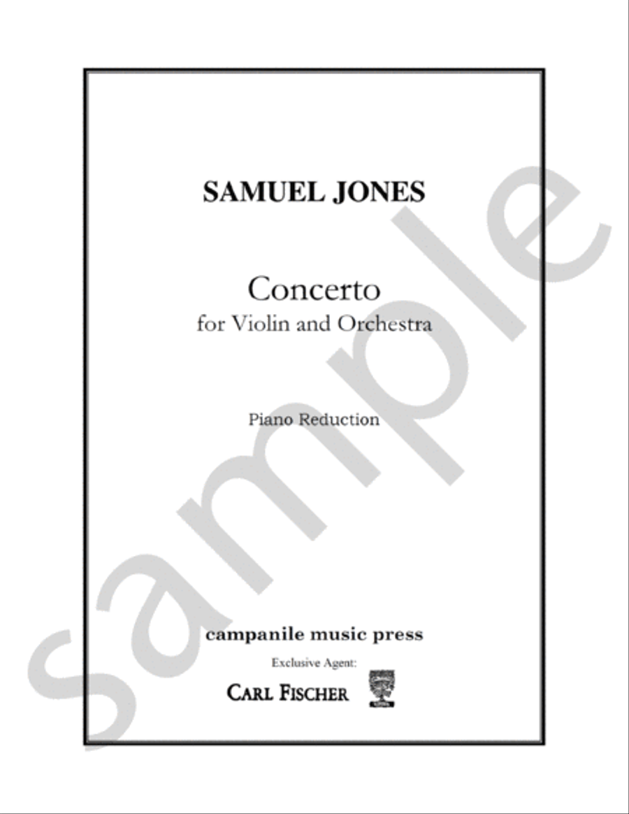 Concerto For Violin And Orchestra Violin Solo scores gallery preview page 2