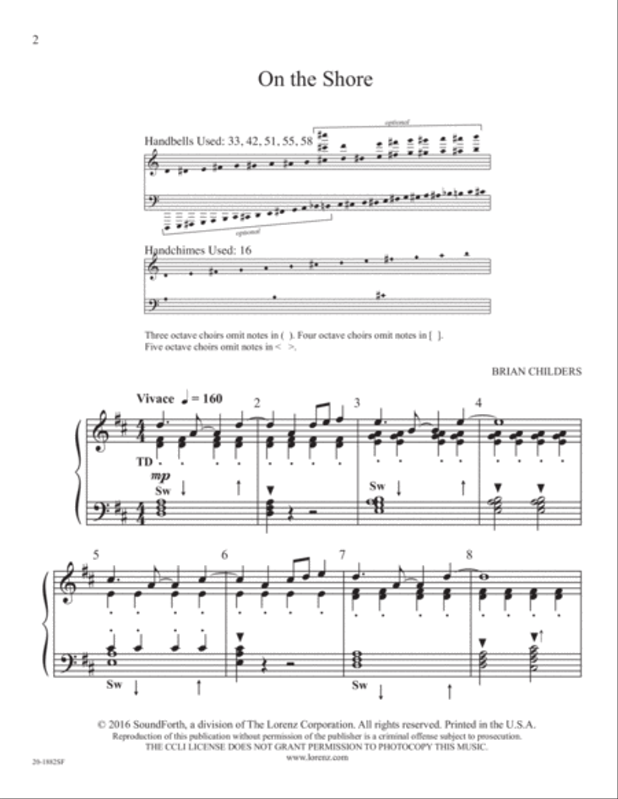 On the Shore Handbell Choir scores gallery preview page 2