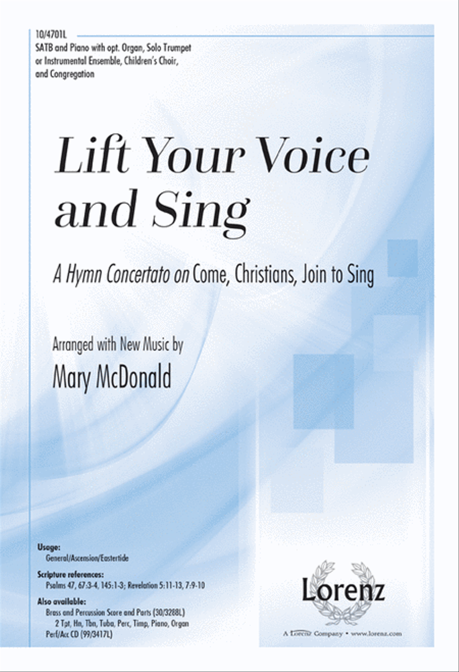 Lift Your Voice and Sing Lift Your Voice and Sing 4-Part scores gallery preview page 1