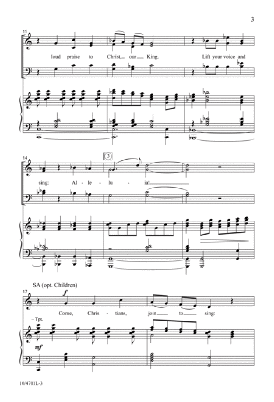 Lift Your Voice and Sing Lift Your Voice and Sing 4-Part scores gallery preview page 3