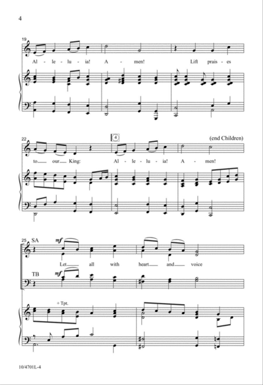 Lift Your Voice and Sing Lift Your Voice and Sing 4-Part scores gallery preview page 4