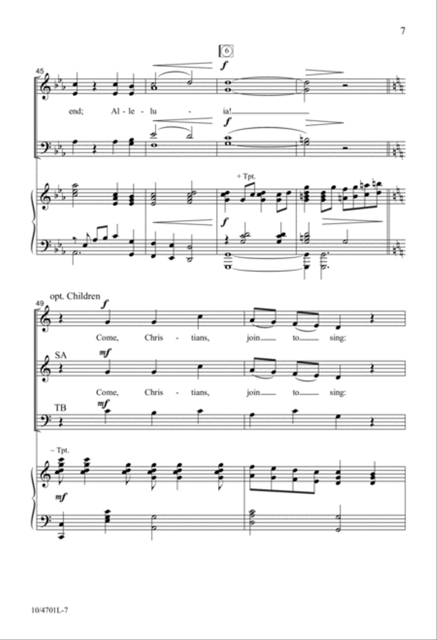 Lift Your Voice and Sing Lift Your Voice and Sing 4-Part scores gallery preview page 7