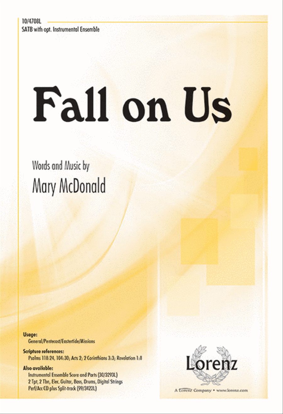 Fall On Us Fall On Us 4-Part scores gallery preview page 1