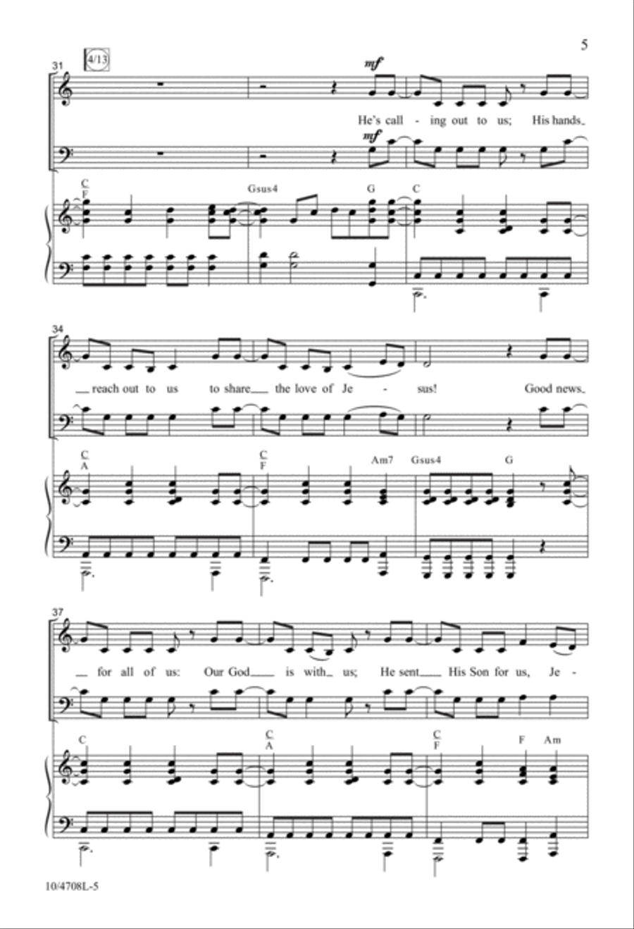 Fall On Us Fall On Us 4-Part scores gallery preview page 5