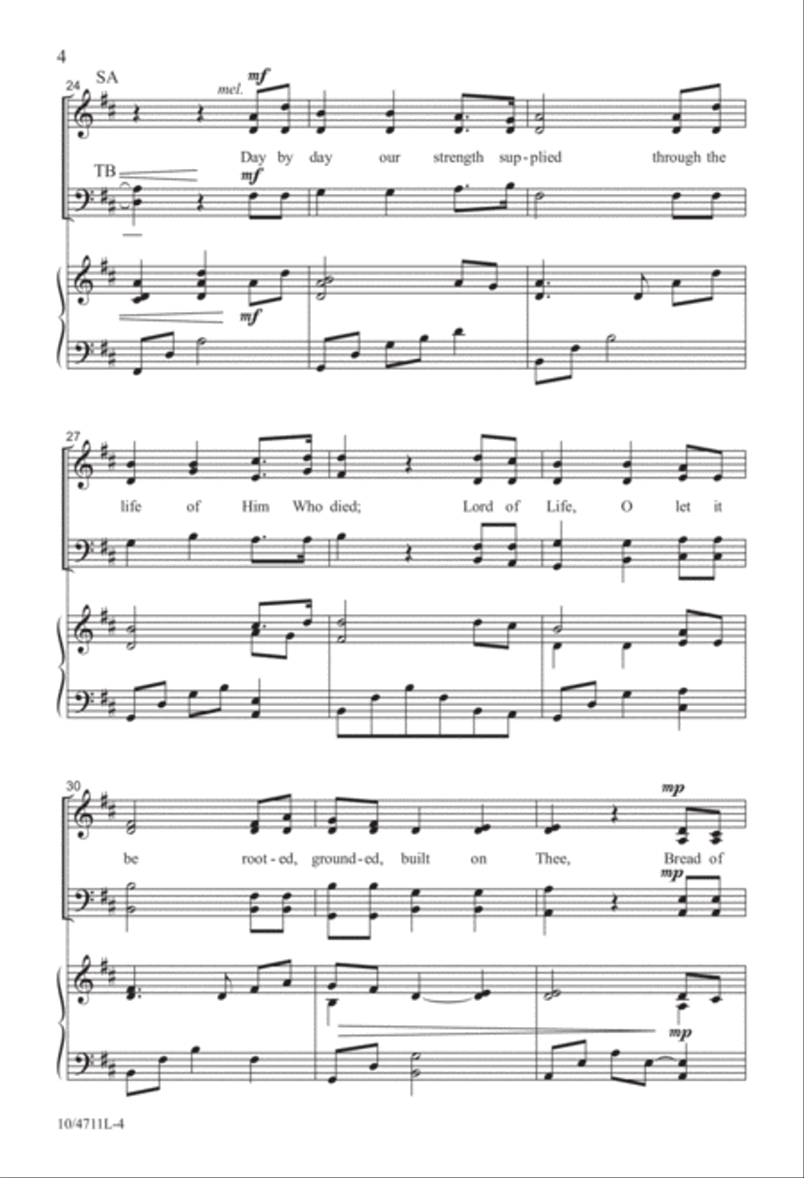 Bread of Heaven Bread of Heaven 4-Part scores gallery preview page 4