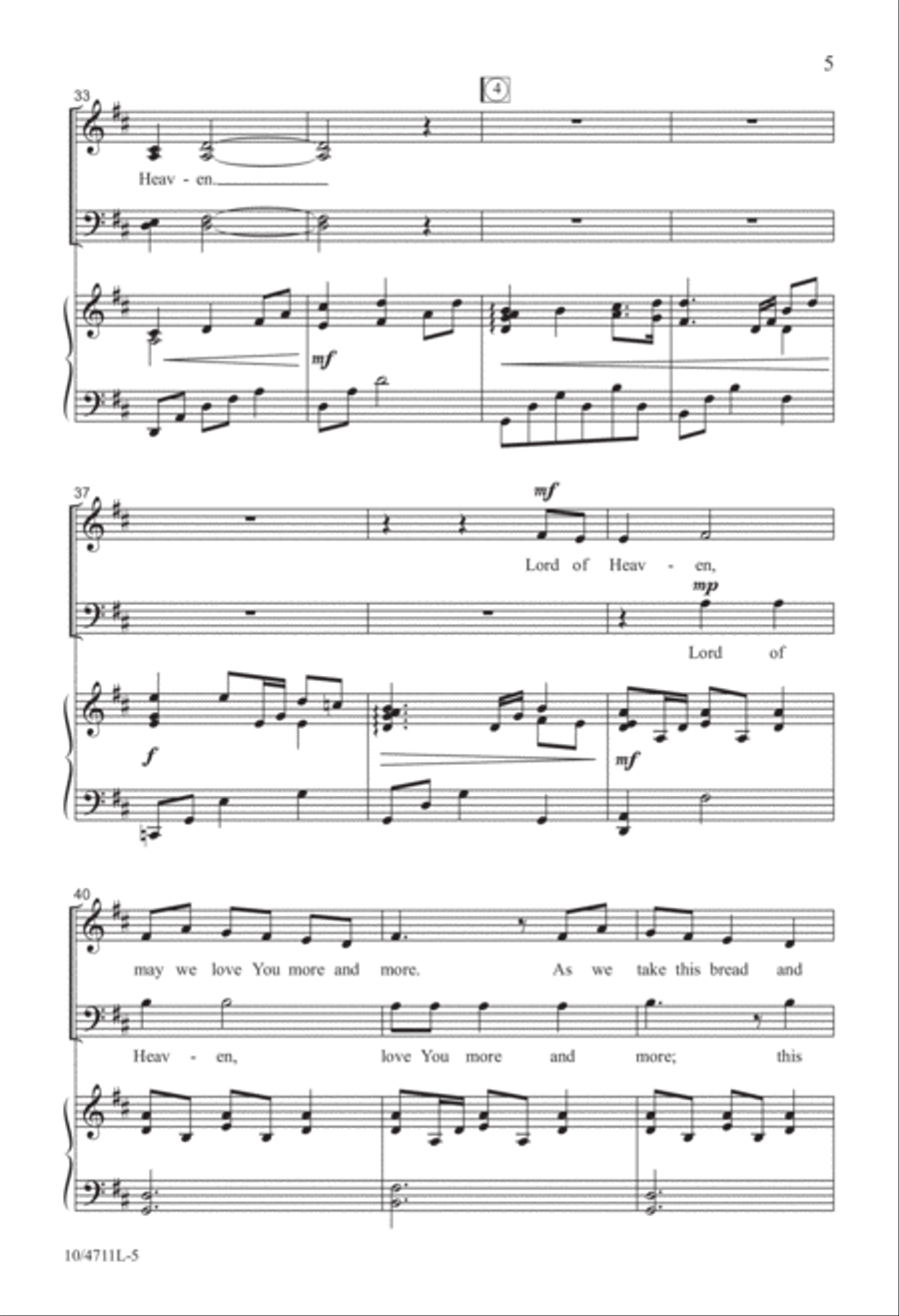 Bread of Heaven Bread of Heaven 4-Part scores gallery preview page 5