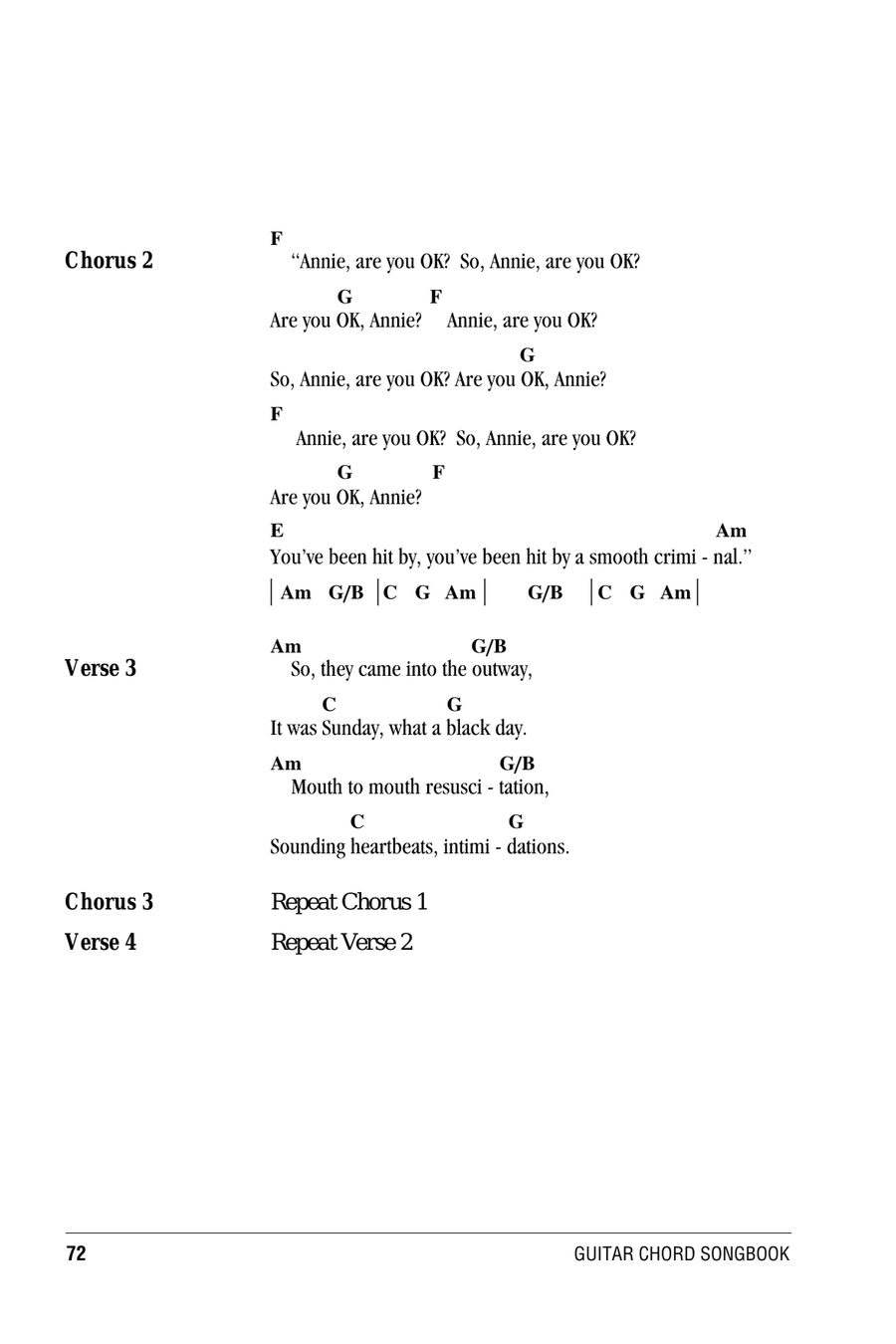 Smooth Criminal Smooth Criminal Acoustic Guitar scores gallery preview page 3