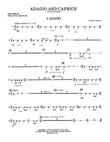 Adagio and Caprice - Percussion