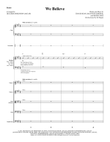 We Believe (arr. Heather Sorenson) - Full Score