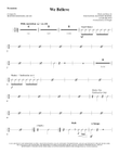 We Believe (arr. Heather Sorenson) - Percussion