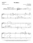 We Believe (arr. Heather Sorenson) - Keyboard String Reduction